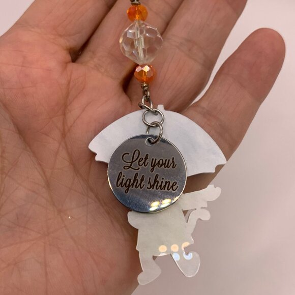 Cat In Rain Duck Car Rearview Mirror Suncatcher Prism Charm Gift Handmade CC110 - Picture 3 of 6